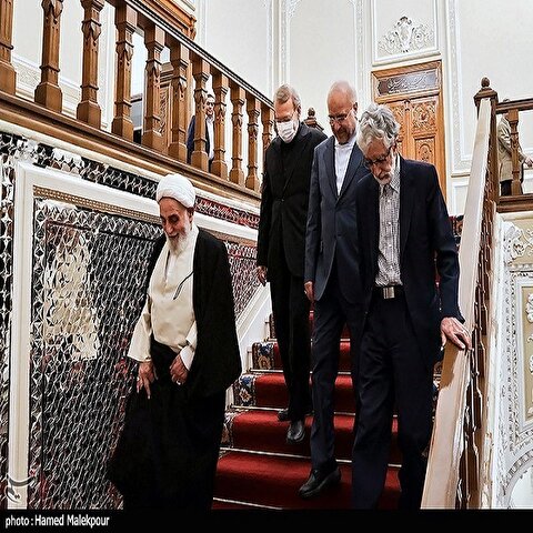تصاویر: افطاری «قالیباف» با روسای سابق مجلس