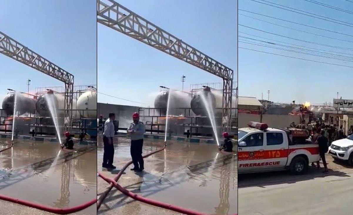 آتش سوزی شرکت بوتان اهواز دو کشته برجای گذاشت/ آتش در حال سرایت به مخزن دیگری است آتش سوزی شرکت بوتان اهواز دو کشته برجای گذاشت/ آتش در حال سرایت به مخزن دیگری است
