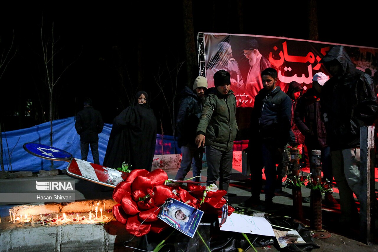 تصاویر: گلزار شهدای کرمان پس از خاکسپاری شهدا