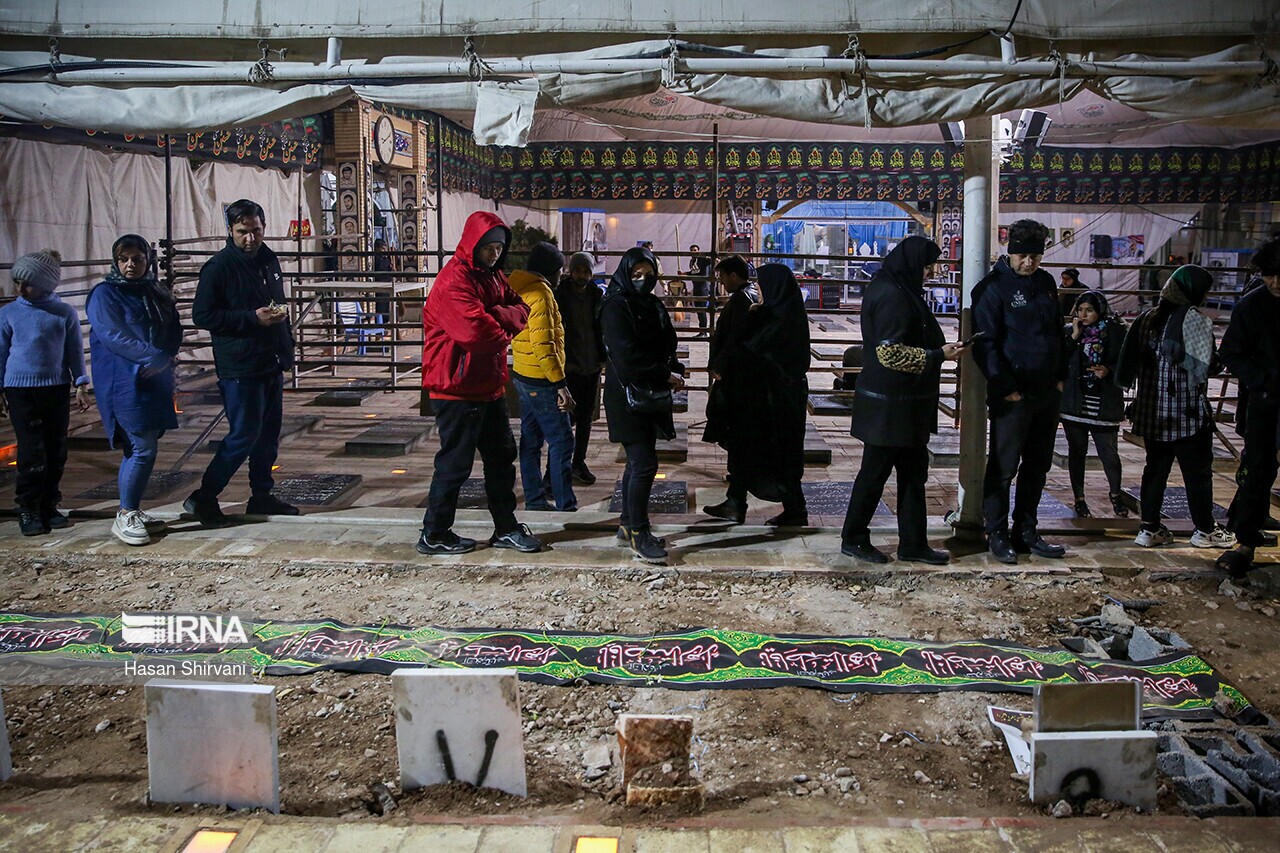 تصاویر: گلزار شهدای کرمان پس از خاکسپاری شهدا