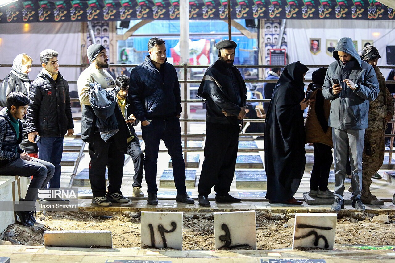 تصاویر: گلزار شهدای کرمان پس از خاکسپاری شهدا