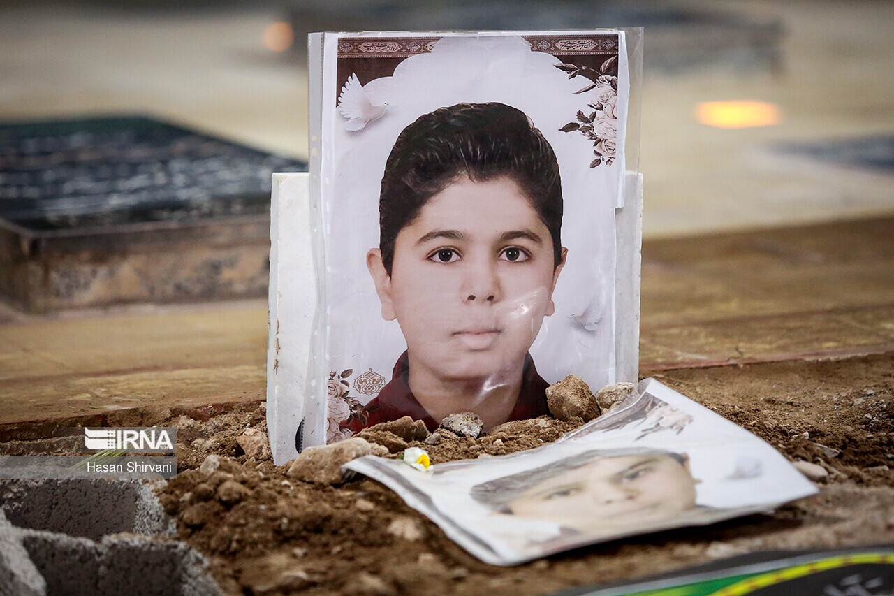 تصاویر: گلزار شهدای کرمان پس از خاکسپاری شهدا