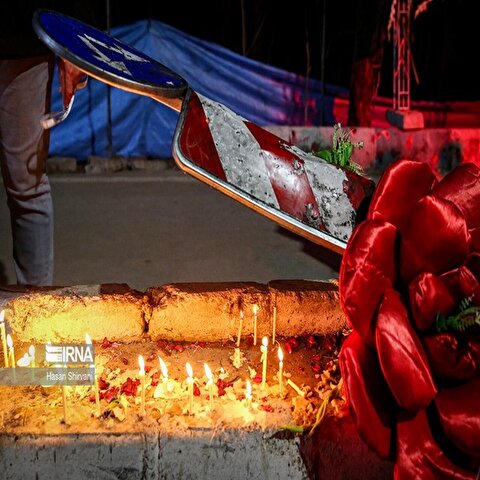 تصاویر: گلزار شهدای کرمان پس از خاکسپاری شهدا