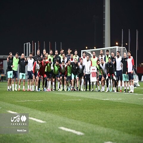 تصاویر: تمرین تیم ملی فوتبال پیش از دیدار با امارات