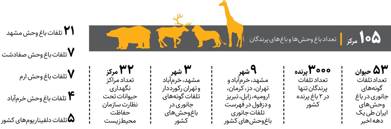 تبدیل باغ‌ وحش‌های ایران به قتلگاه حیوانات