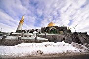 ببینید / وضعیت امام‌زاده هاشم در کولاک و برف