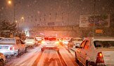 وضعیت نامطلوب معابر شمالی تهران در پی بارش برف / پلیس: در صورت امکان از منزل خارج نشوید