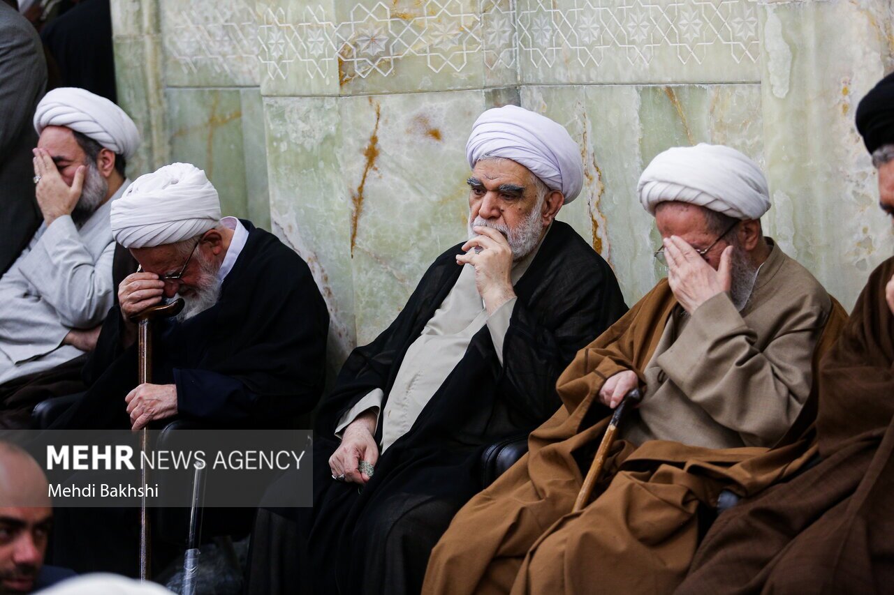 تصاویر: بزرگداشت آیت الله سلیمانی در مسجد اعظم قم
