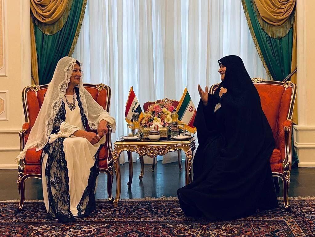 دیدار همسر رئیسی و همسر رئیس جمهور عراق
