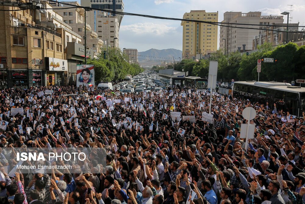 تصاویر: تشییع پیکر شهید «حمیدرضا الداغی» در مشهد