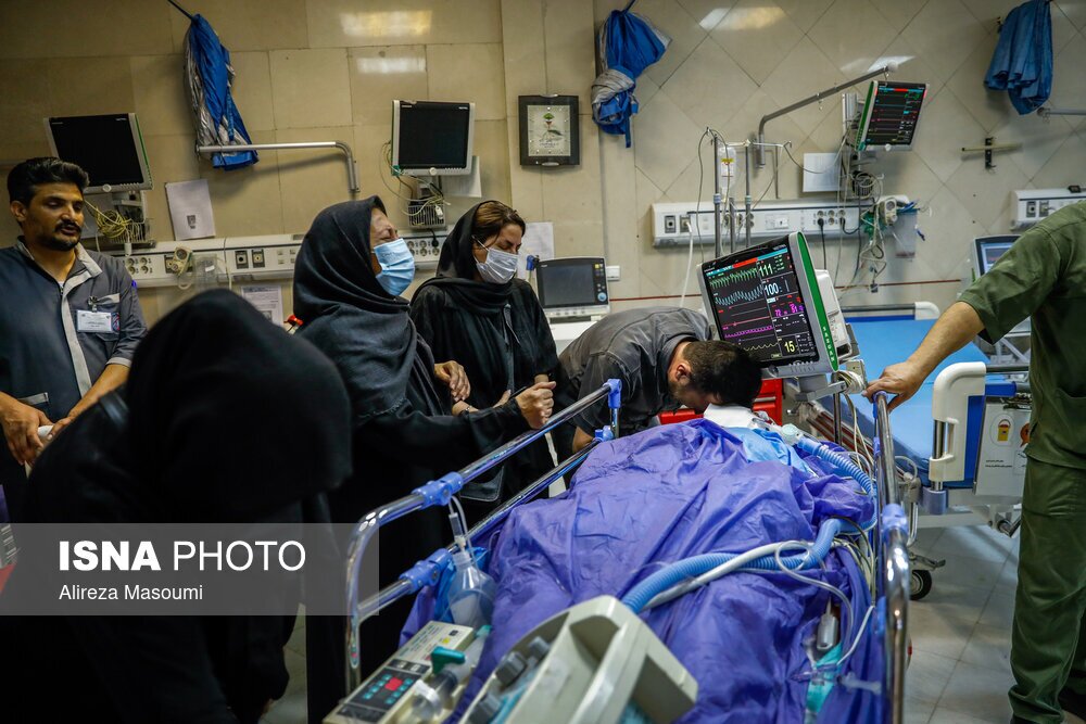 تصاویر: عمل اهدای عضو در بیمارستان مسیح دانشوری