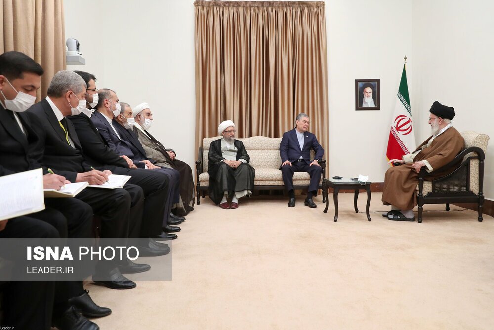 تصاویر: دیدار رئیس شورای مصلحت خلق ترکمنستان با مقام معظم رهبری