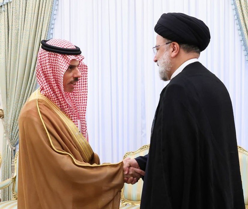 دیدار وزیر خارجه عربستان با رئیسی