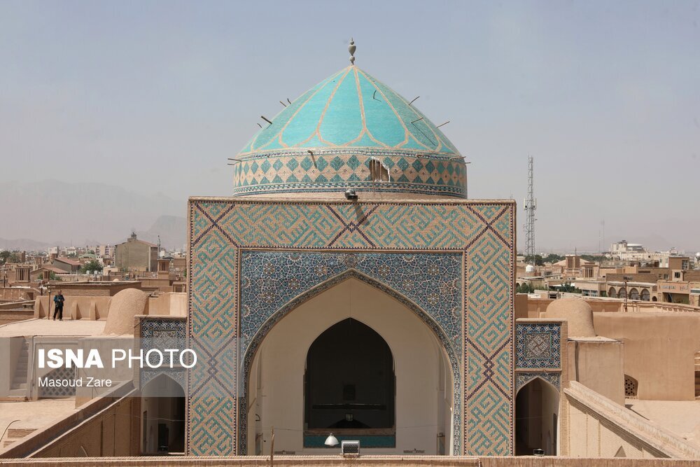 تصاویر: گنبد مسجد امیرچخماق پس از ریزش