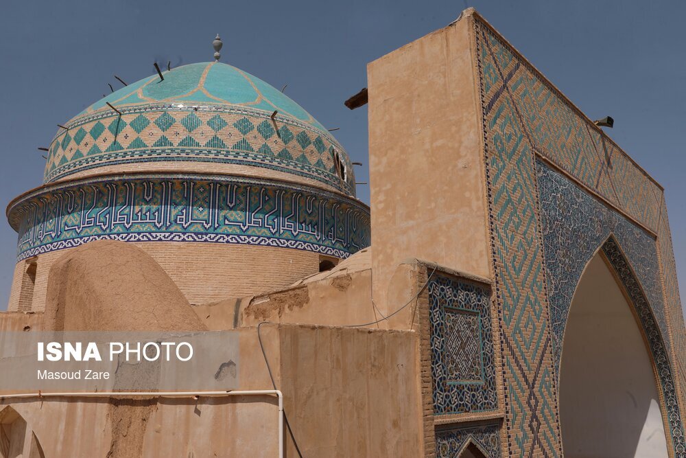 تصاویر: گنبد مسجد امیرچخماق پس از ریزش