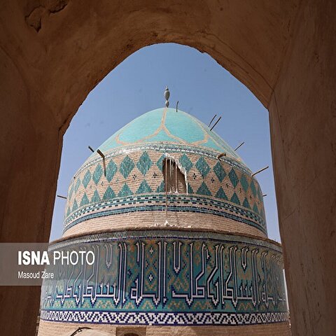 تصاویر: گنبد مسجد امیرچخماق پس از ریزش