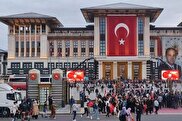 ویدیو / هجوم مردم ترکیه برای جشن پیروزی اردوغان  به کاخ ریاست جمهوری