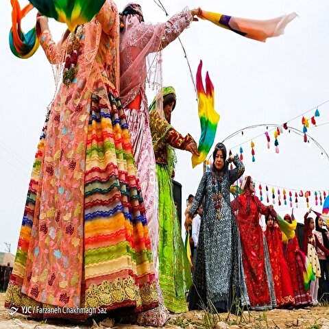 تصاویر: عروسی هزار رنگ بختیاری و قشقایی