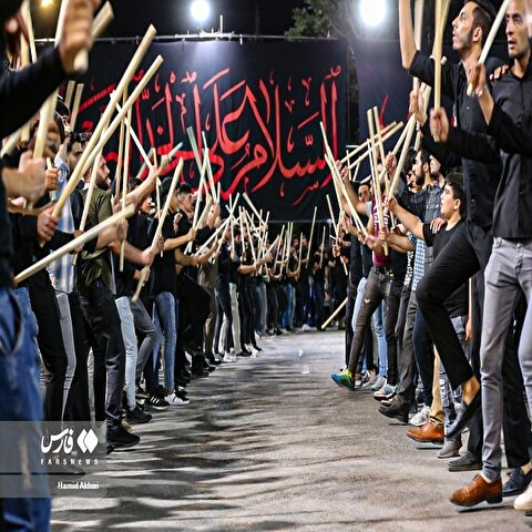 تصاویر: آئین "شاه‌حسین" موکب رضوی ارومیه