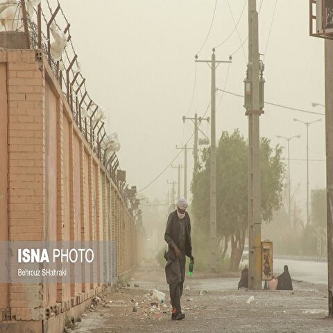تصاویر: طوفان گرد و خاک در سیستان و بلوچستان