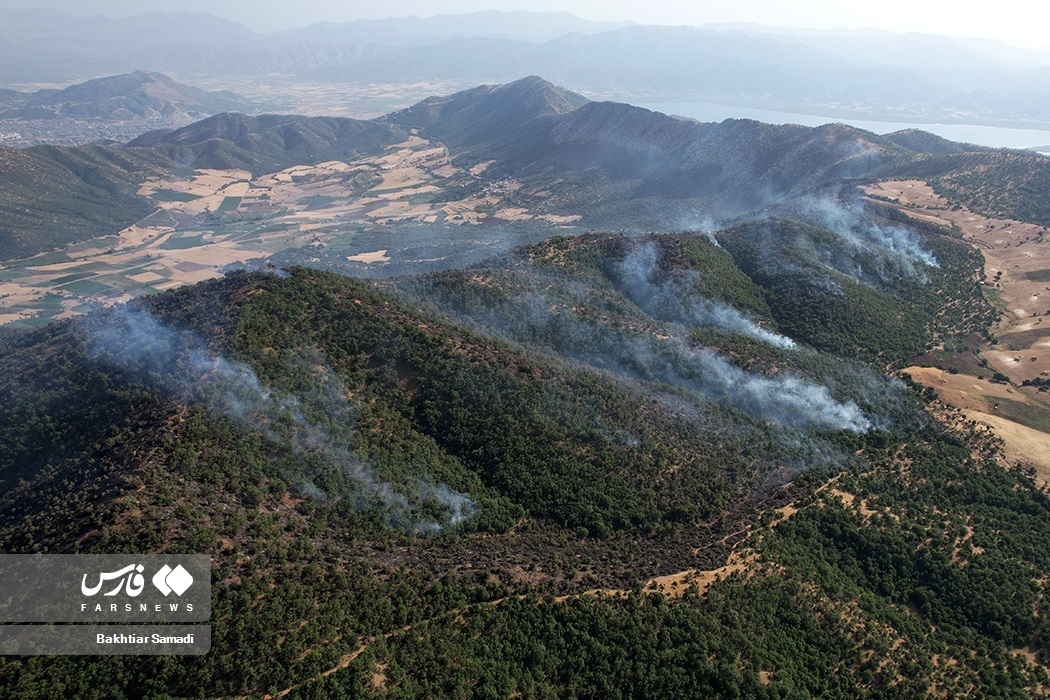 تصاویر: آتش به جانِ «جنگل‌های مریوان»