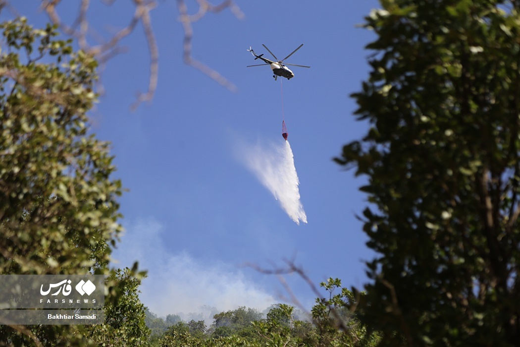 تصاویر: آتش به جانِ «جنگل‌های مریوان»