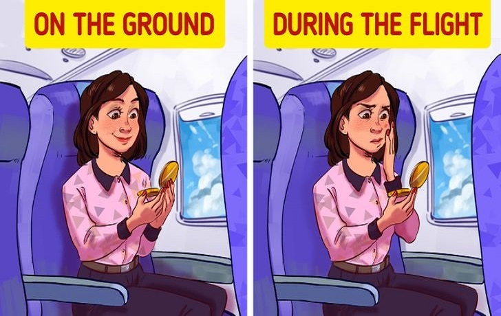 9 اتفاق عجیبی که در هواپیما برای بدن رخ می دهد