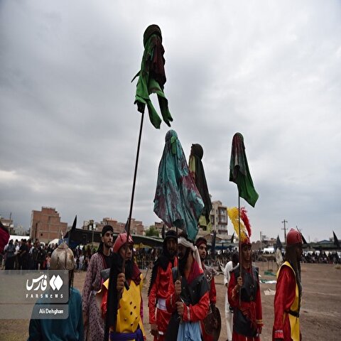 تصاویر: تعزیه "عصر عاشورا" در گلستان