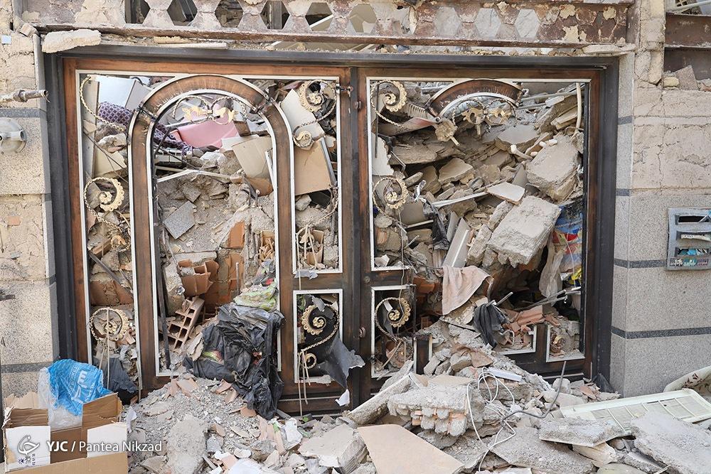 تصاویر:  انفجار شدید در یک ساختمان ۳ طبقه مسکونی در جوانمرد قصاب