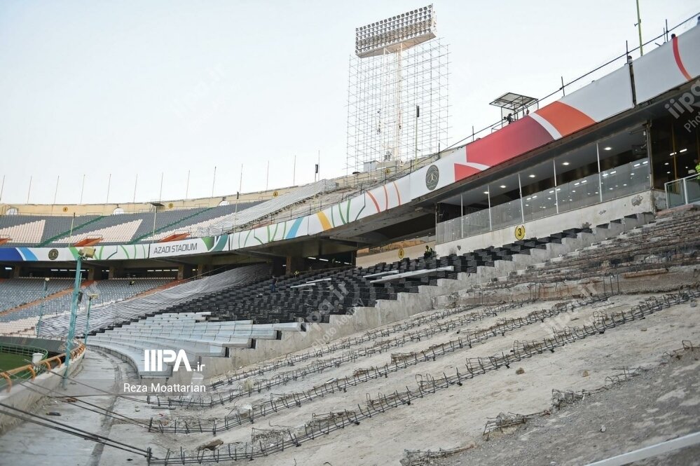 تصاویر| وضعیت اسفناک ورزشگاه آزادی در آستانه آغاز لیگ برتر