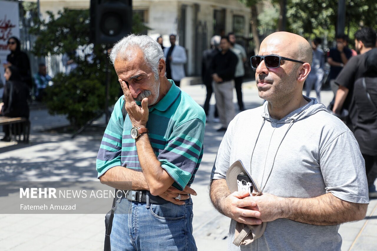 تصاویر: تشییع پیکر مرحوم محمدعلی اسماعیلی نوازنده پیشکسوت تمبک