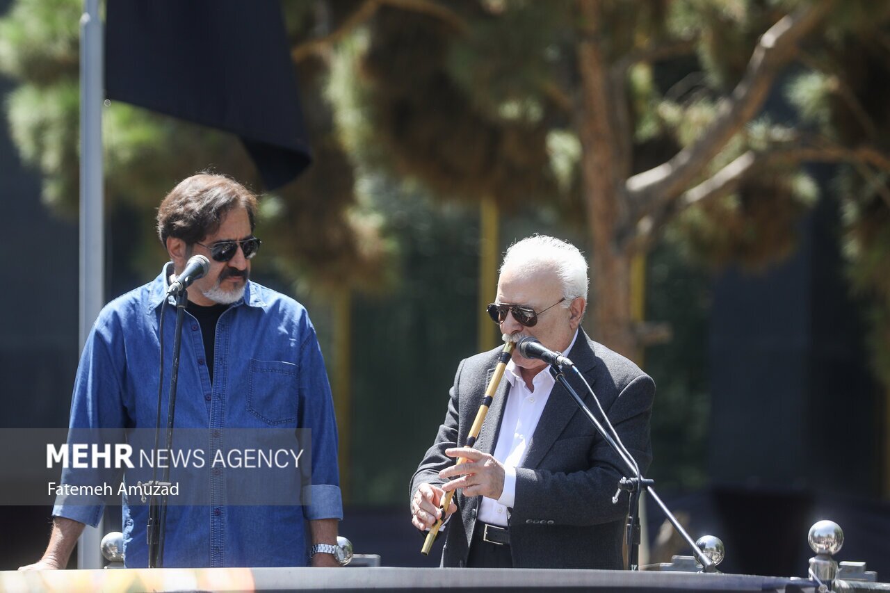 تصاویر: تشییع پیکر مرحوم محمدعلی اسماعیلی نوازنده پیشکسوت تمبک