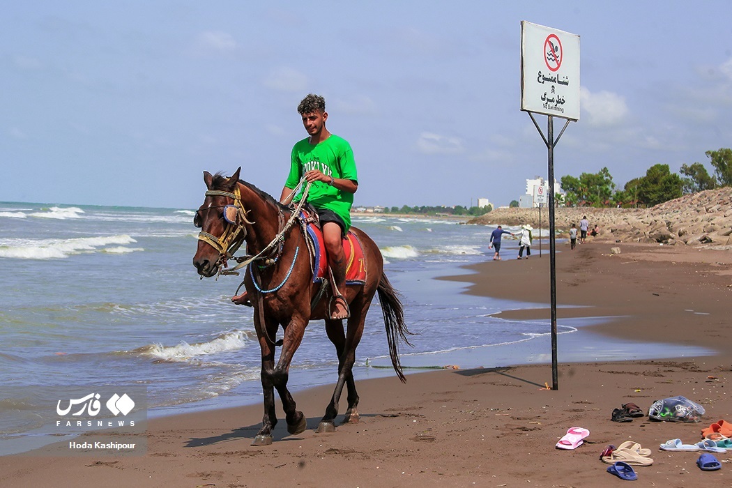 تصاویر: دریای خزر آب می‌رود!