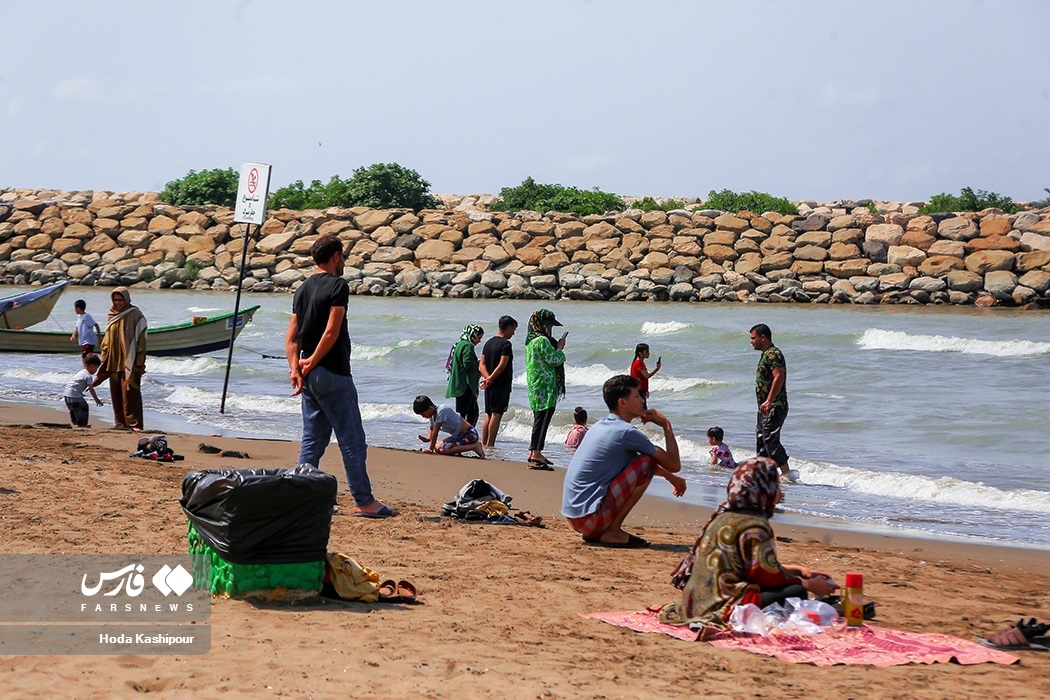تصاویر: دریای خزر آب می‌رود!