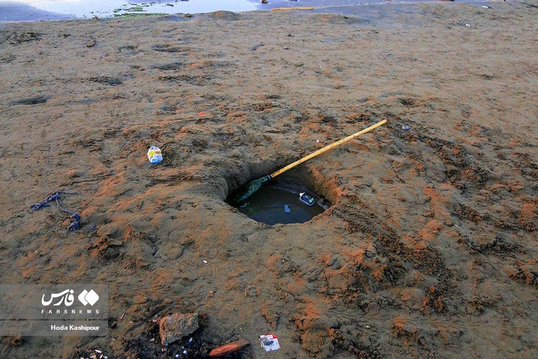 تصاویر: دریای خزر آب می‌رود!