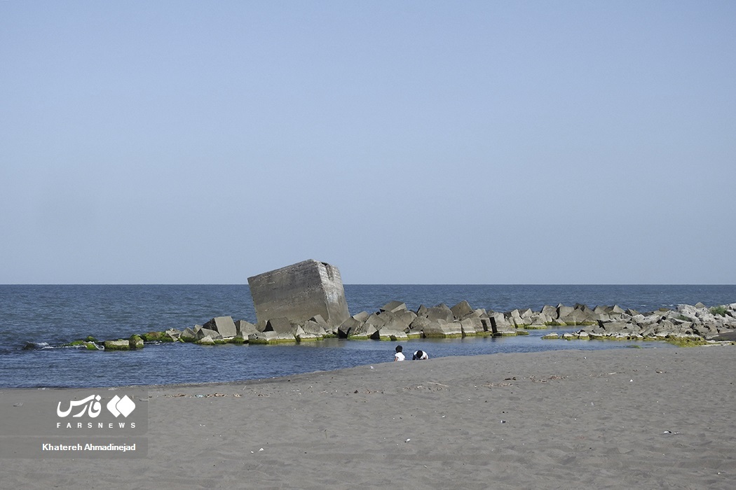 تصاویر: دریای خزر آب می‌رود!