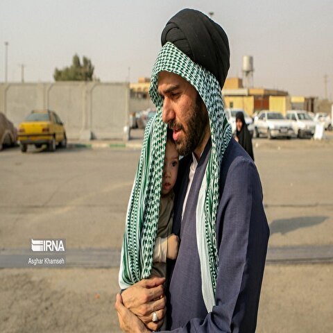 تصاویر: زائران اربعین در مرز مهران