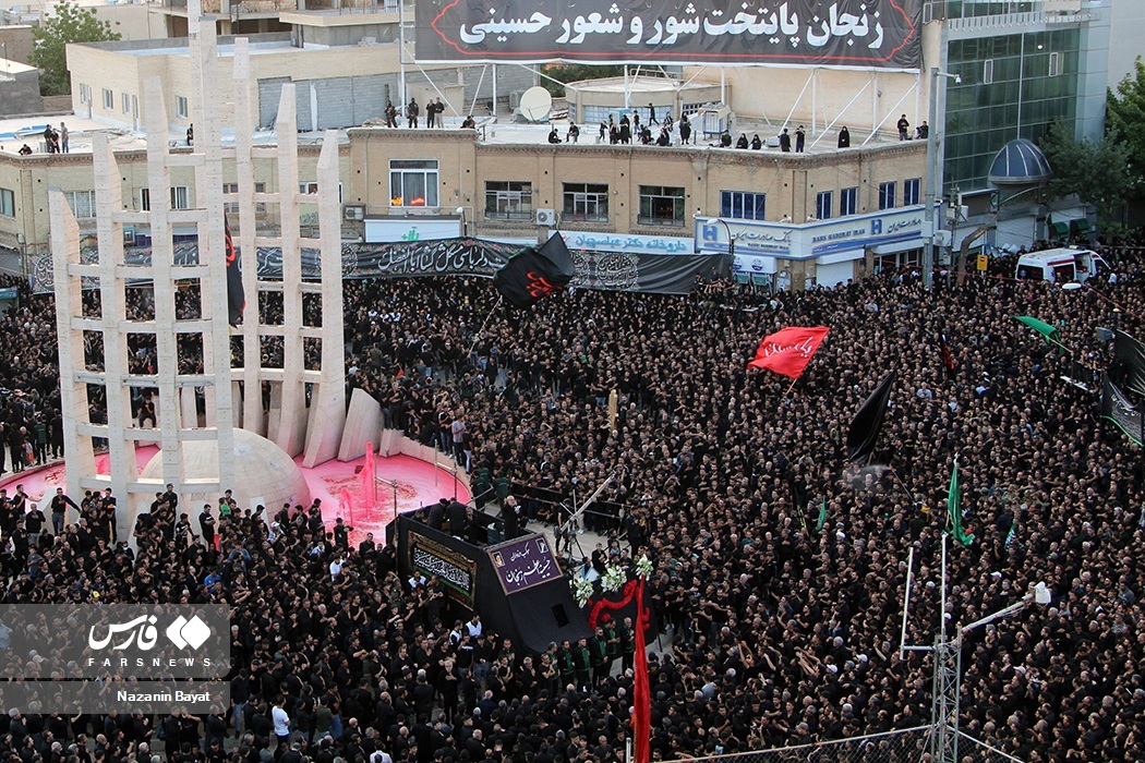 تصاویر: مراسم عزاداری «یوم العباس» زنجان
