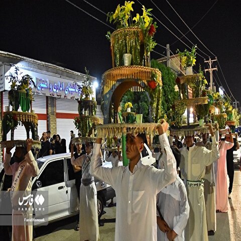 تصاویر: آیین سنتی «زفاف القاسم» در خرمشهر