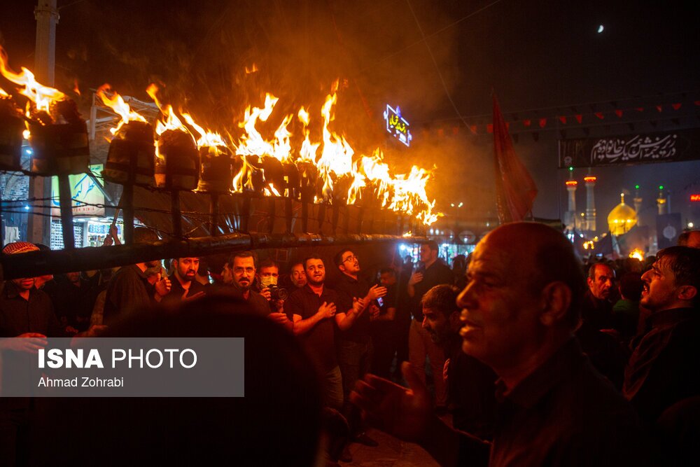 تصاویر: مراسم سنتی مشعل گردانی نجفی‌های مقیم قم