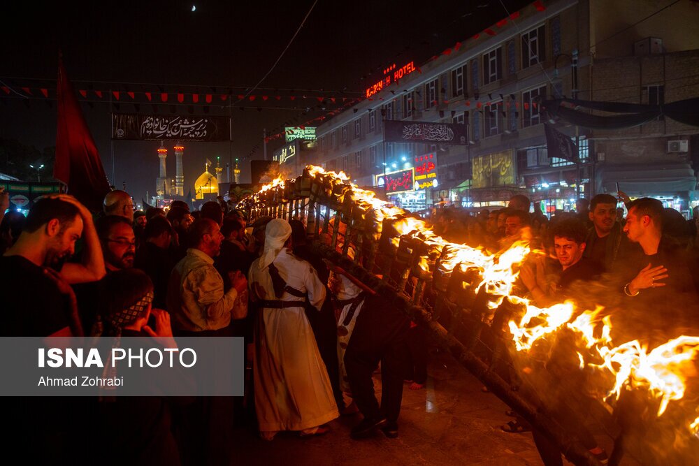 تصاویر: مراسم سنتی مشعل گردانی نجفی‌های مقیم قم