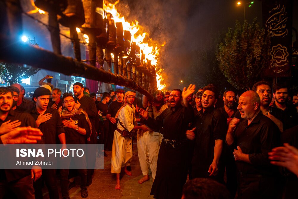 تصاویر: مراسم سنتی مشعل گردانی نجفی‌های مقیم قم