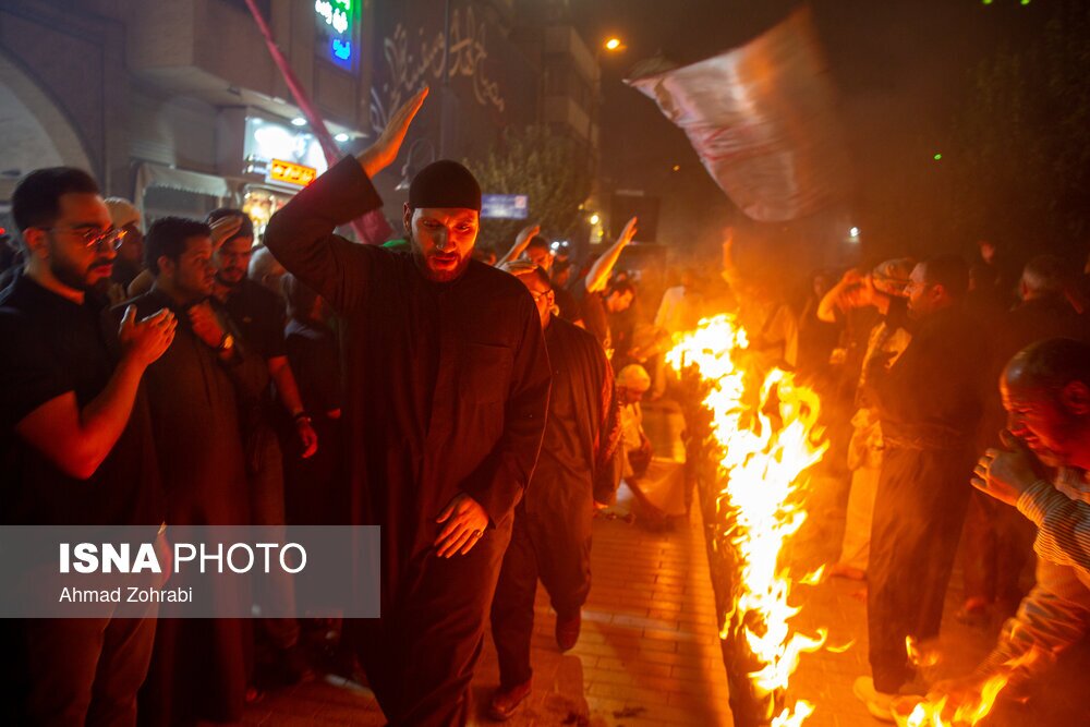 تصاویر: مراسم سنتی مشعل گردانی نجفی‌های مقیم قم