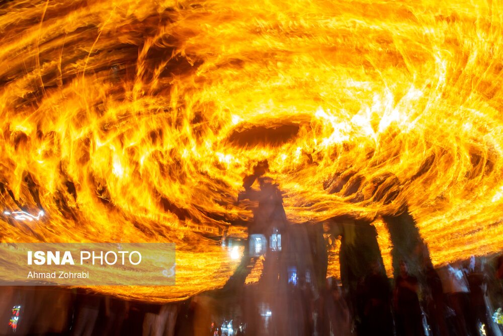 تصاویر: مراسم سنتی مشعل گردانی نجفی‌های مقیم قم