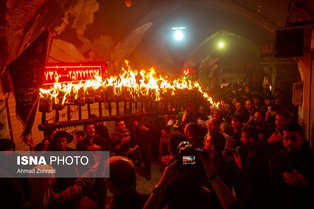 تصاویر: مراسم سنتی مشعل گردانی نجفی‌های مقیم قم