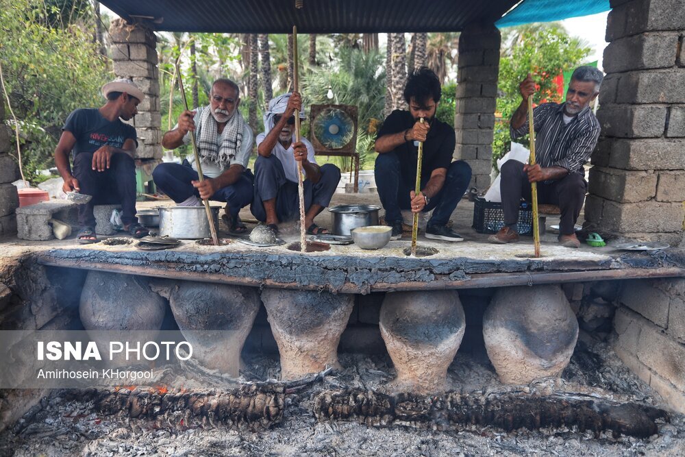 تصاویر: حلیم پزی سنتی فین هرمزگان