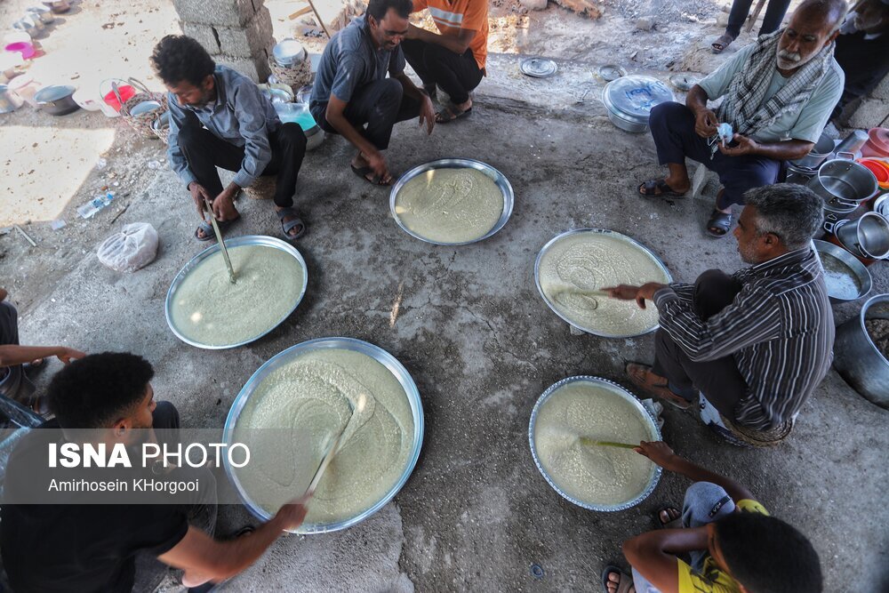 تصاویر: حلیم پزی سنتی فین هرمزگان
