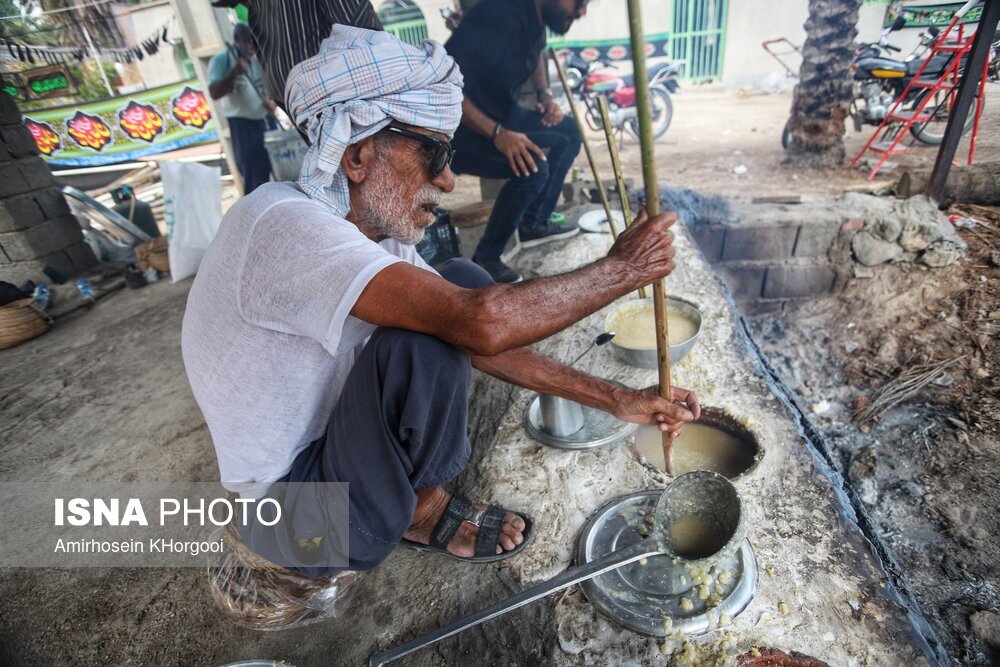 تصاویر: حلیم پزی سنتی فین هرمزگان