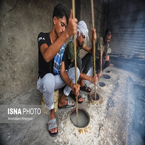 تصاویر: حلیم پزی سنتی فین هرمزگان