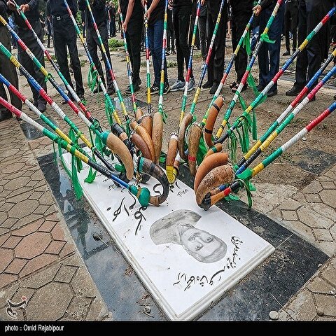 تصاویر: آیین کرنی زنی عاشورا در روستای بی بالان گیلان